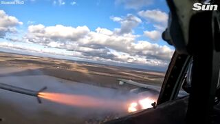 Russian fighter jets 'strike Ukrainian armoured vehicles' from the sky