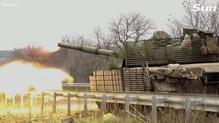 Ukrainian forces fire captured weapons against Russians on frontline