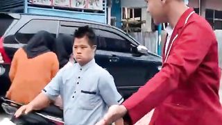 Ketua pemuda mampir di SMA Pertiwi padang