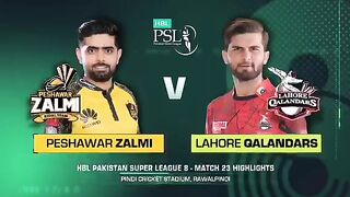 PSL highlights Full Match Peshawar vs Lahore Qalandars