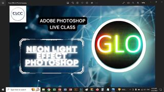 Neon Light Effects Photoshop-Step I