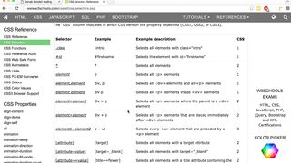 referensi selektor css website
