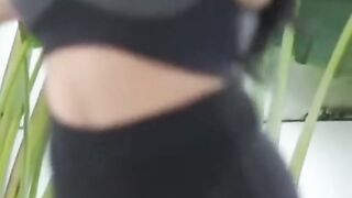 Exercise asian girl