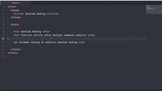 membuat link html