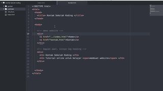 membuat table html