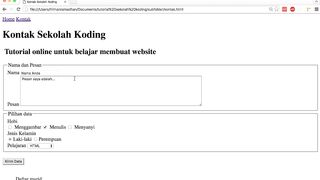 informasi html