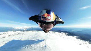 Flying in to actif volacano