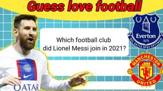 Guess questions football quiz