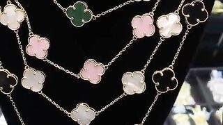 10k and 14k Four Leaf clover leaf necklace by Ijaz Jewelers