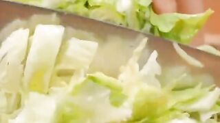 Healthy egg  cabbage omelette