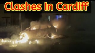 Clashes in Cardiff