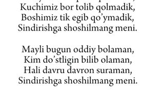 Sindirishga shoshilmang