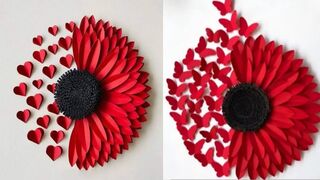 Paper Craft  For Home Decor / How to make a Hanging Butterfly with paper /wall hanging craft