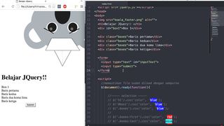 mengambil konten dan mengubah konten html jquery