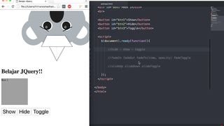 menampilkan dan menyembunyikan jquery