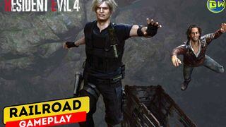 The Mining RailRoad Missions - Resident Evil 4 Remake - Leon Scott Kennedy & Luis Serra | Enjoy this Thrill Rides |  ????