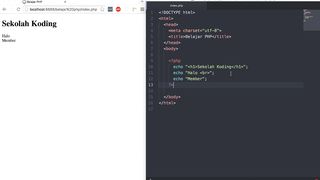 komentar dan variabel php