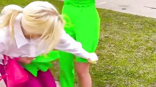 Making a Dress out Of Costume on Streets #shorts