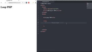 for loop pada php