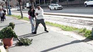 BUSHMAN PRANK- CALIFORNIA TOURISTS DIDN’T SEE IT COMING!
