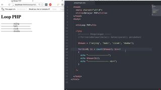 foreach untuk array php