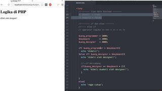 true dan false php