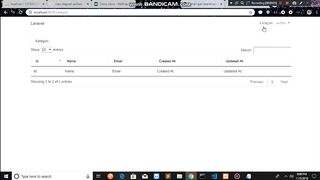 menampilkan data kategori laravel