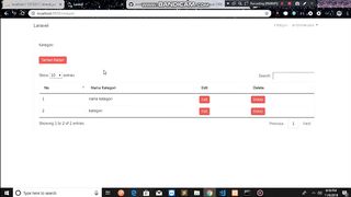 tambah data kategori laravel