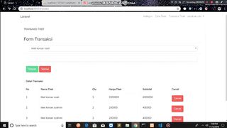 cancel transaksi di modul laravel