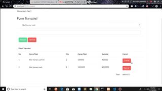selesai transaksi modul laravel