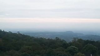 location of Berastagi, North Sumatra in the morning
