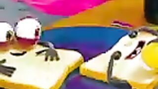 Sandwiches play rock-paper-scissors #shorts #doods.