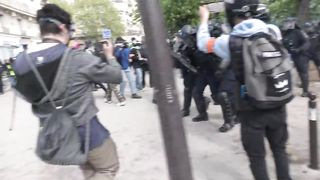 Blood Bath between Police and protesters in Paris