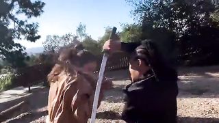 Fighting sword black n with