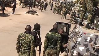 Nigerian soldiers on full alert