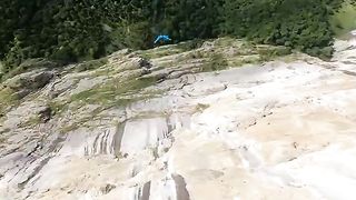 ???? BASE jumping triple front flip????
