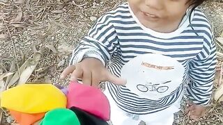 yumna learned about colors through balloons