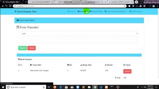 format rupiah untuk transaksi penjualan tiket