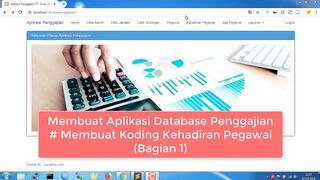 Aplikasi Penggajian dengan PHP dan MySQL - Koding Data Kehadiran Pegawai