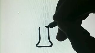 Drawing alphabet lore huruf I