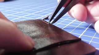 leather wallet sewing