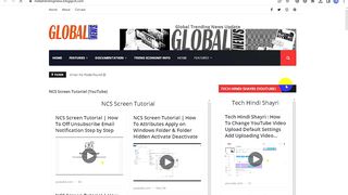 Tech Tricks Video Auto Blogging Blogspot Website Interface