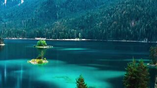 Eibsee lake, Germany.