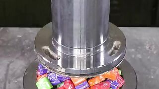 Compilation Of Best Candy Crushes With Hydraulic Press #hydraulicpress #crushing #satisfying.