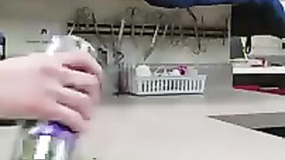 Kittie dives right into catnip