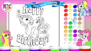 Coloring a Playful Pony: Rainbow Adventure!