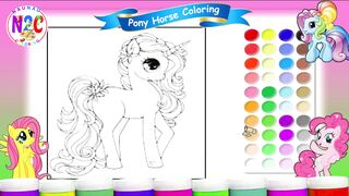 Step-by-Step Coloring Tutorial: Elegant Pony Portrait