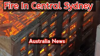 Fire in central Sydney