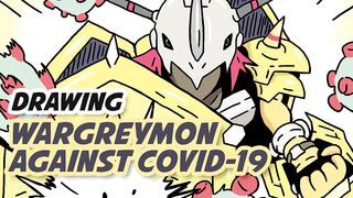 Speedpaint | Drawing Wargreymon against Covid-19