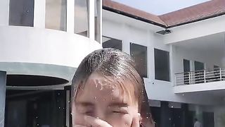 Swimming asian girl 2